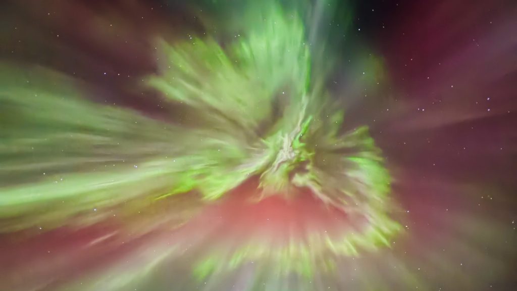 What color are the northern lights?